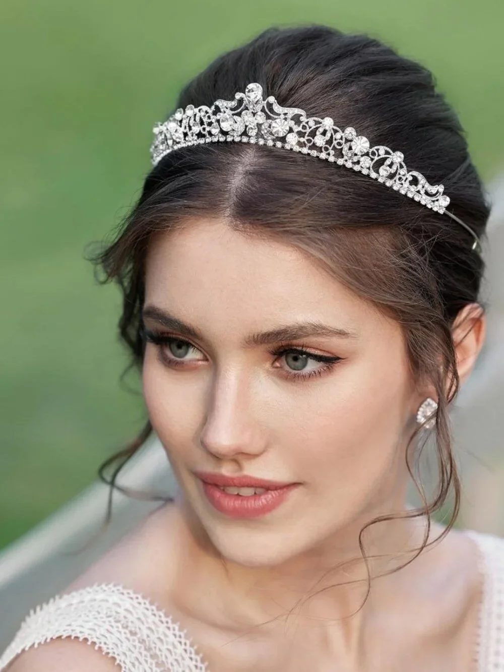 Elegant Rhinestone Bridal Tiara Crown | Wedding Headpiece for Women, Princess